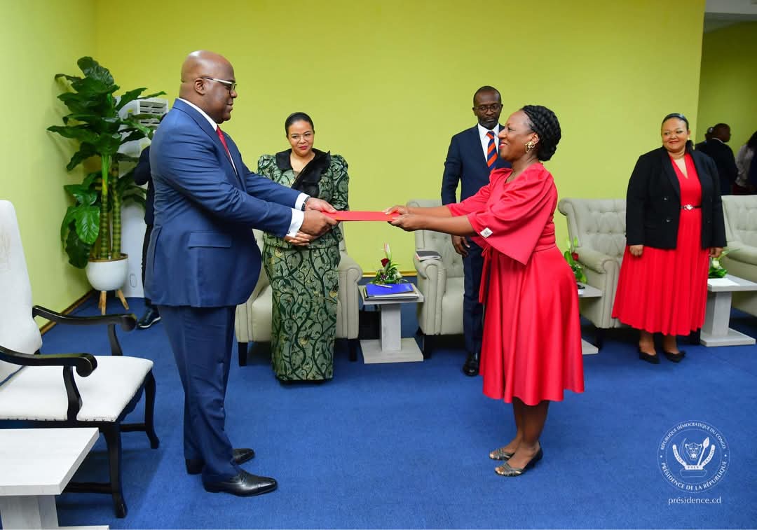 Kinshasa : quatre nouveaux ambassadeurs présentent leurs lettres de créance au Président Tshisekedi